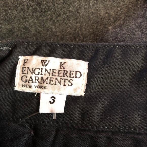 FWK Engineered Garments Marine Pant sailor straight wide leg trousers grey large - Picture 15 of 16